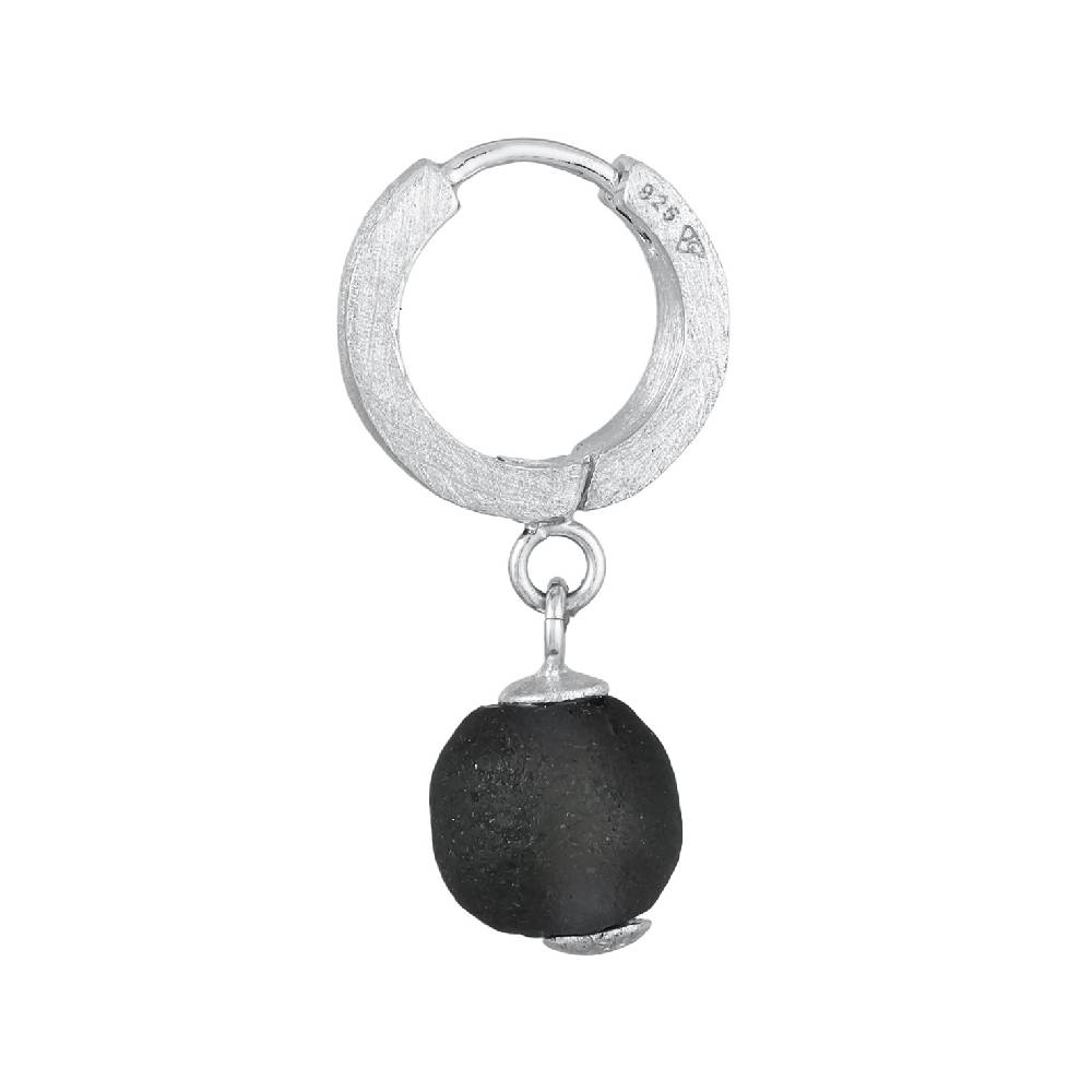 Kuzzoi Single Creole | Glasperle (Schwarz) Zeitbegrenzte Promotion