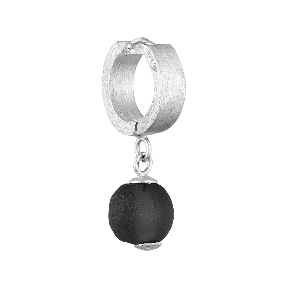 Kuzzoi Single Creole | Glasperle (Schwarz) Zeitbegrenzte Promotion