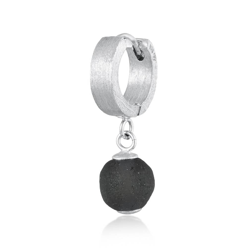Kuzzoi Single Creole | Glasperle (Schwarz) Zeitbegrenzte Promotion