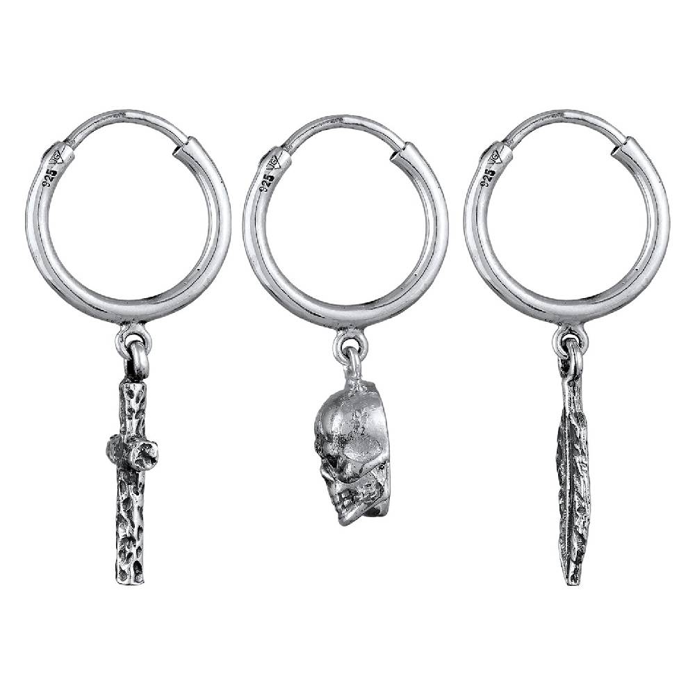 Kuzzoi Ohrringset Totenkopf Black Friday Preise