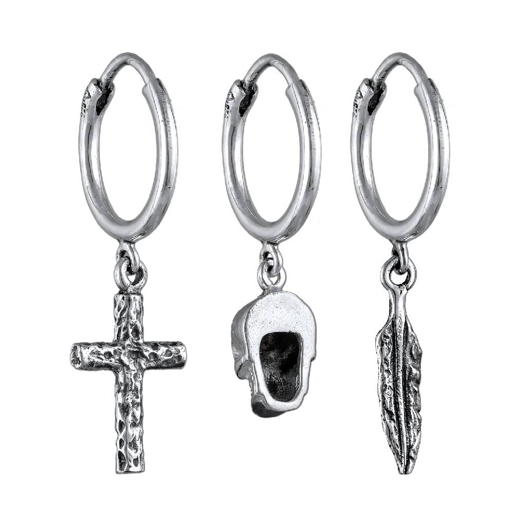 Kuzzoi Ohrringset Totenkopf Black Friday Preise