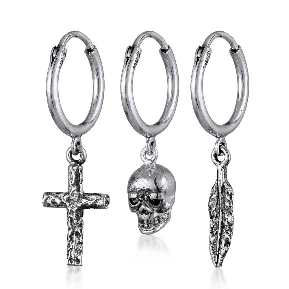 Kuzzoi Ohrringset Totenkopf Black Friday Preise