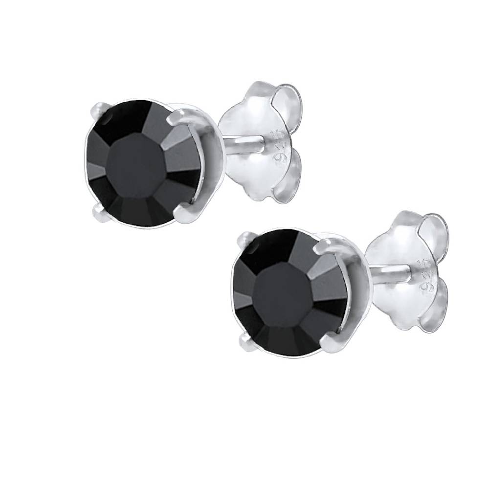 Kuzzoi Ohrstecker Basic | Kristall (Schwarz) Fabrikpreis