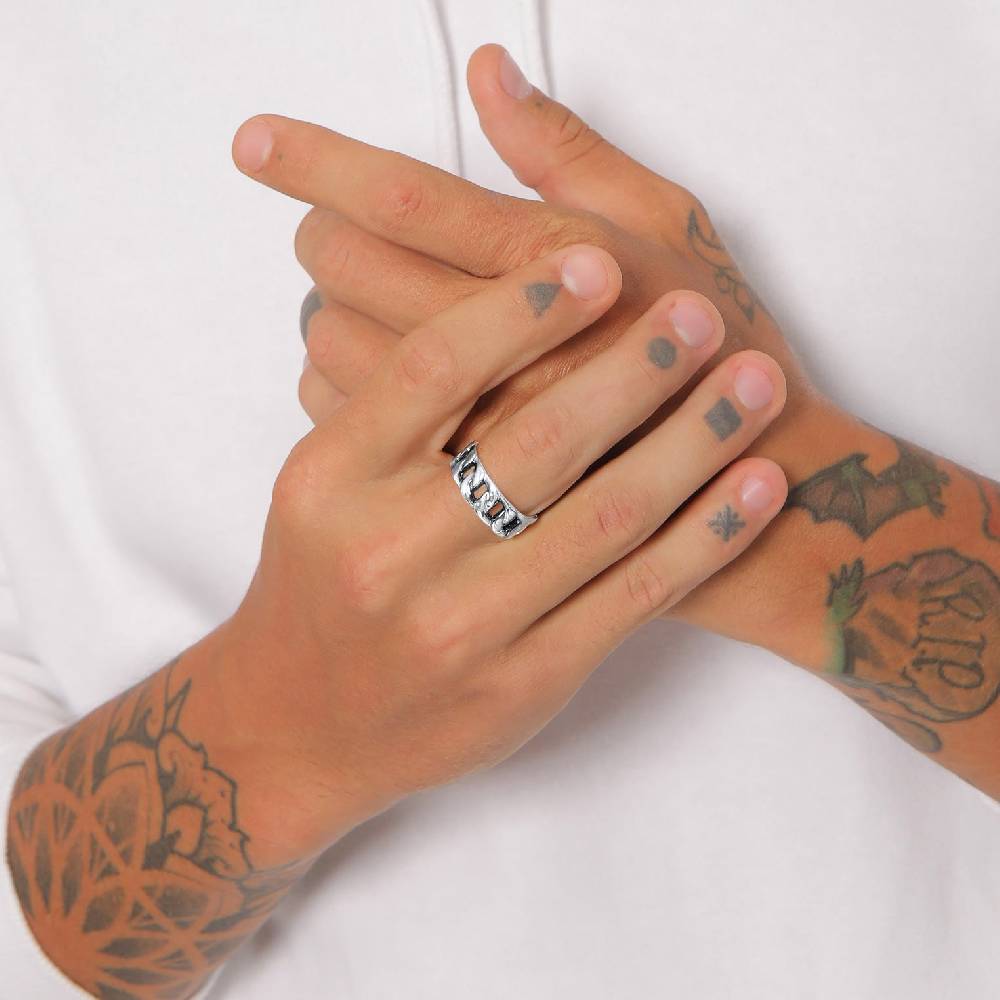 Kuzzoi Bandring Chunky Chain Sonderangebot