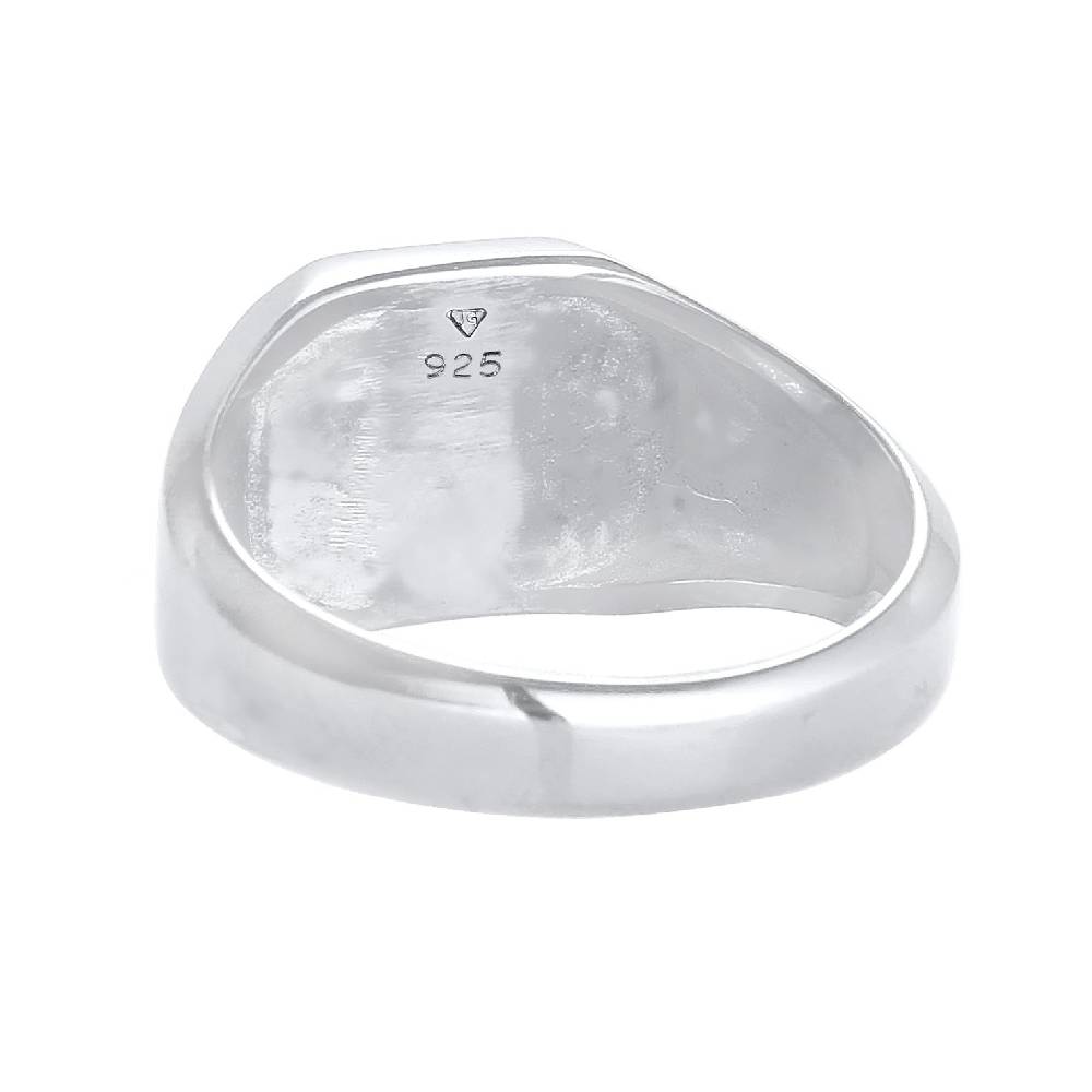 Kuzzoi Siegelring Basic | Emaille (Blau) Bestseller