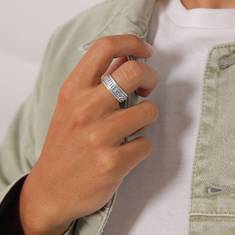 Kuzzoi Ring Römische Zahlen Riesige Ersparnisse