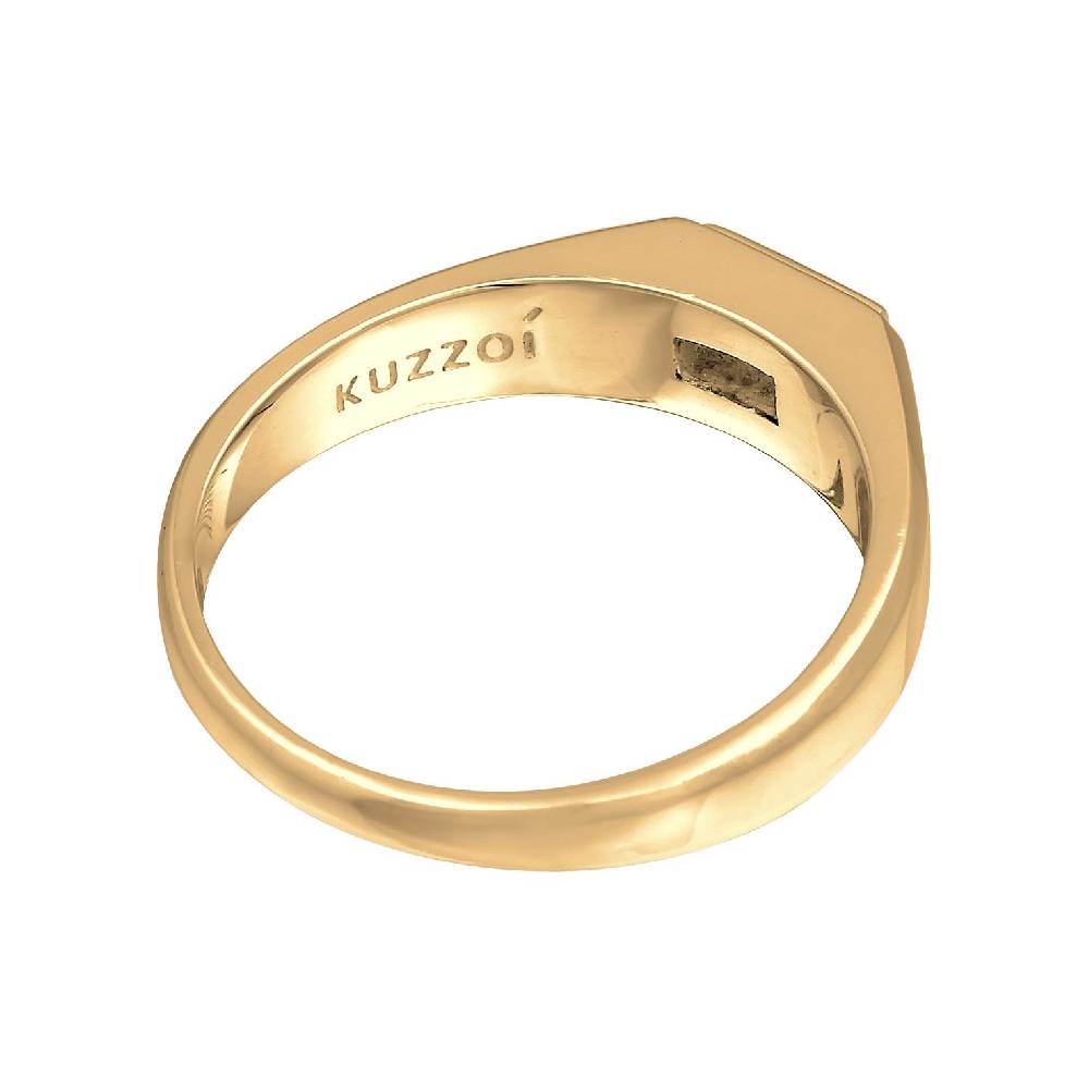 Kuzzoi Siegelring Quadrat | Topas (Weiß) Speichern exportieren