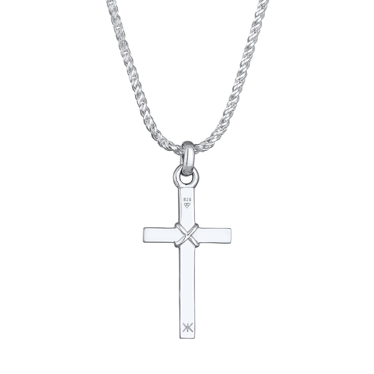 Kuzzoi Kordel-Halskette Anhänger Kreuz Auslauf