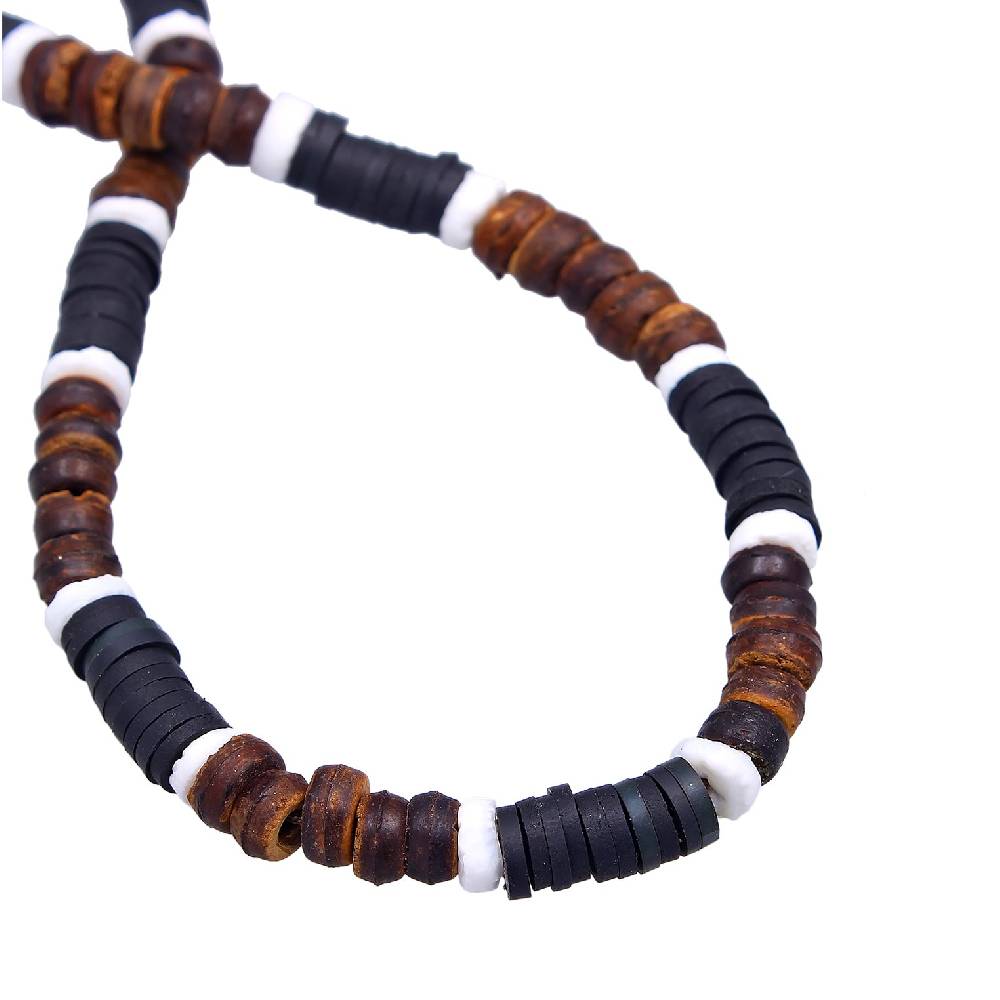 Kuzzoi Halskette Surfer Style | Heishi Beads Limitierter Zeitrabatt