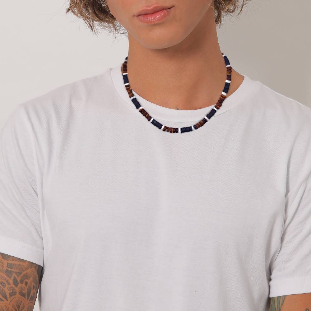 Kuzzoi Halskette Surfer Style | Heishi Beads Limitierter Zeitrabatt