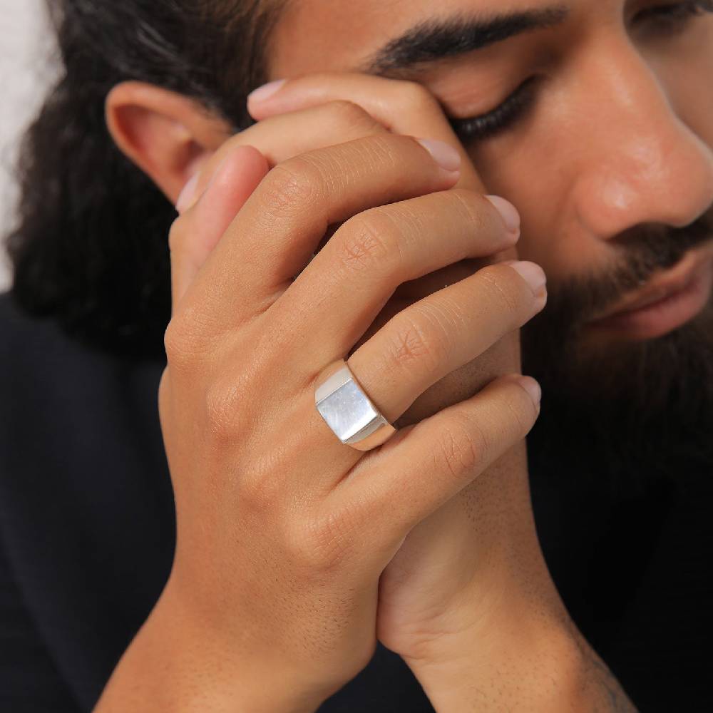 Kuzzoi Siegelring Rechteck Flash Sale