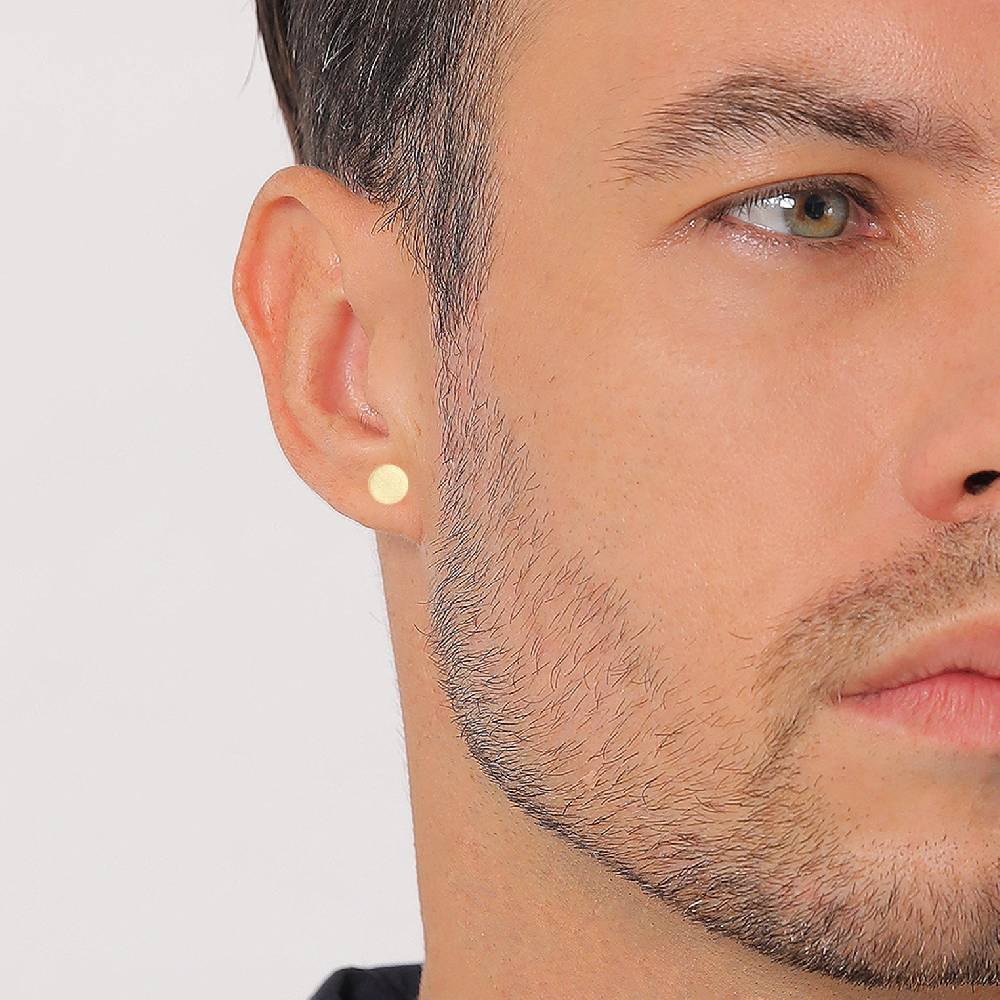 Kuzzoi Ohrstecker Rund Gehämmert Valentinstagsangebot