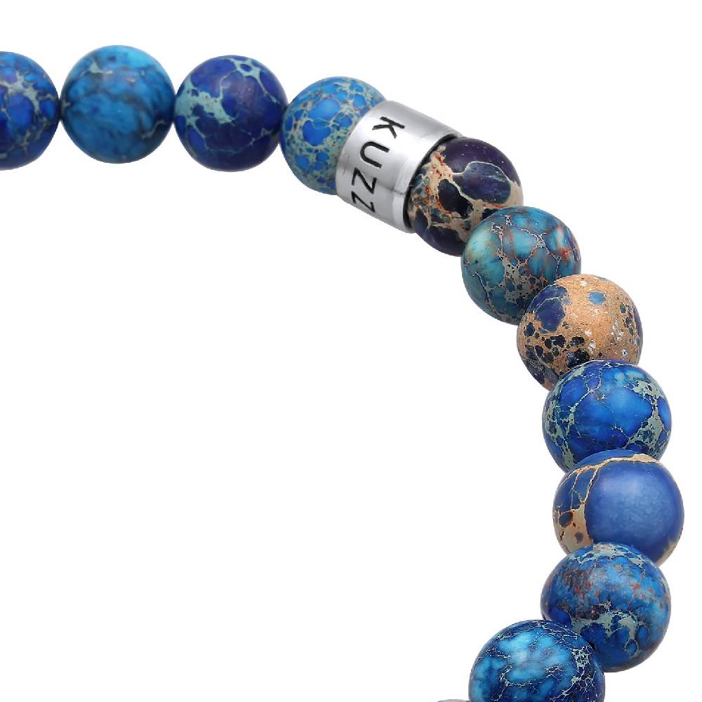 Kuzzoi Armband Beads | Achat (Blau) Auslauf