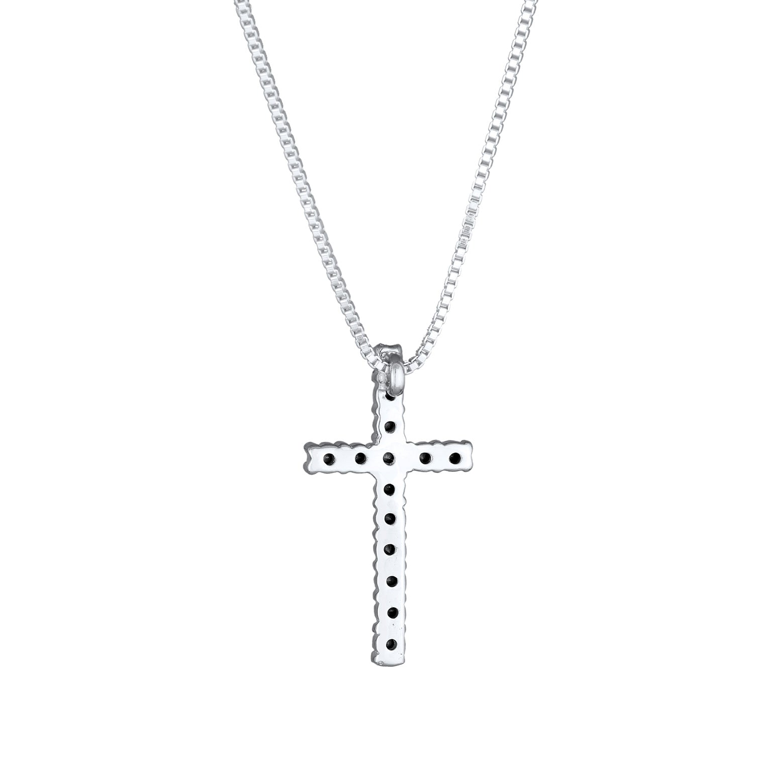 Kuzzoi Halskette Kreuz | Kristalle (Weiß) Kostenloser Versand