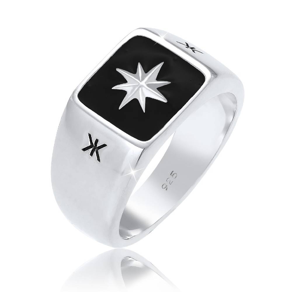 Kuzzoi Siegelring Stern | Emaille Osterangebot