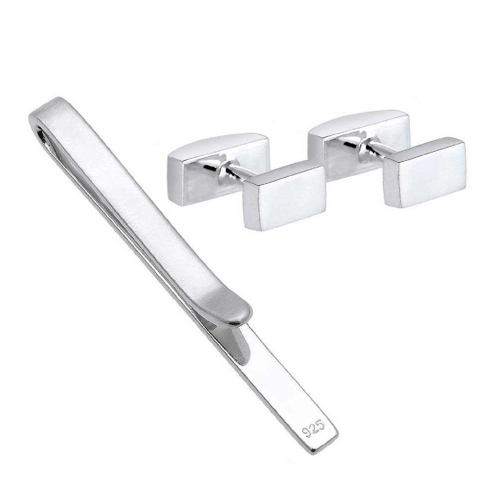 Kuzzoi Schmuckset Krawattennadel Manschettenknöpfe Basic Zeitlich begrenztes Angebot