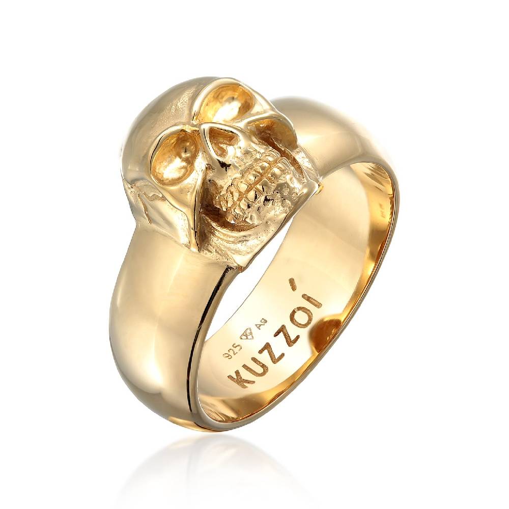 Kuzzoi Siegelring Totenkopf Kostenlose Rückgabe
