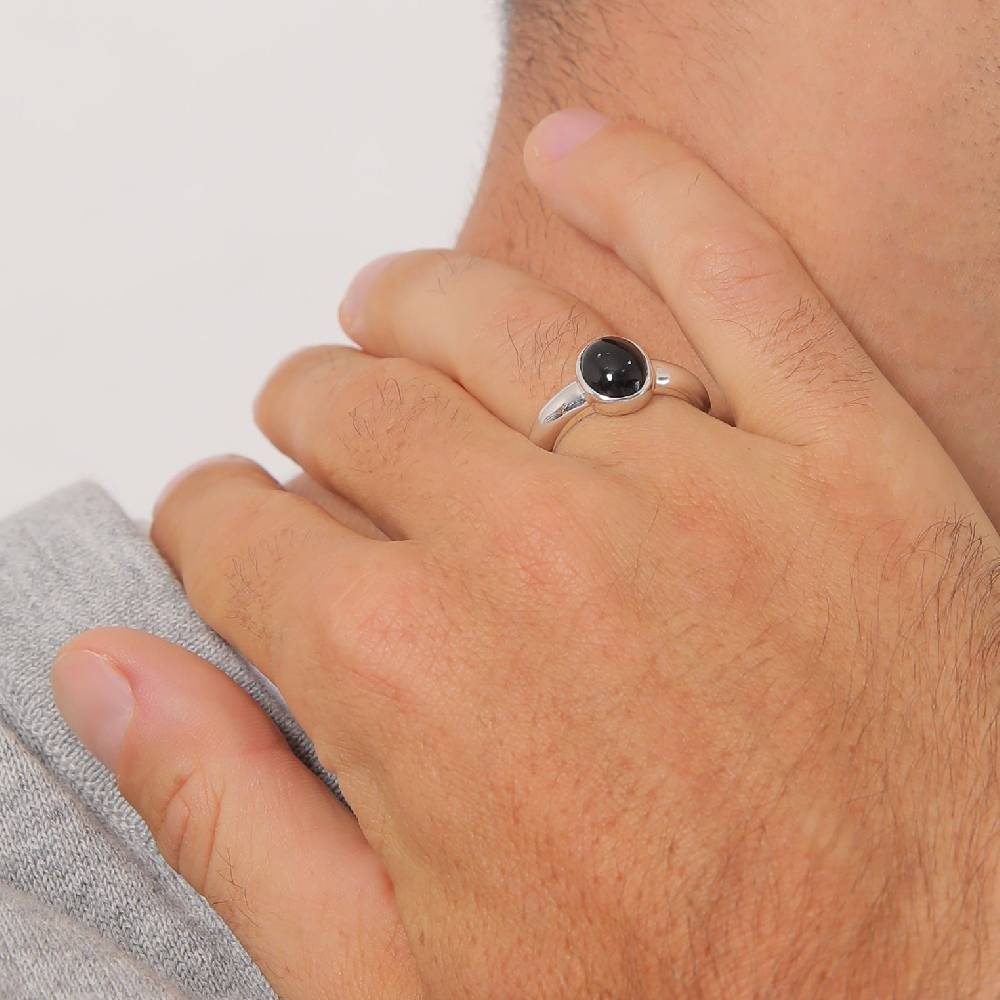 Kuzzoi Siegelring Oval | Onyx (Schwarz) 50% Rabatt für begrenzte Zeit