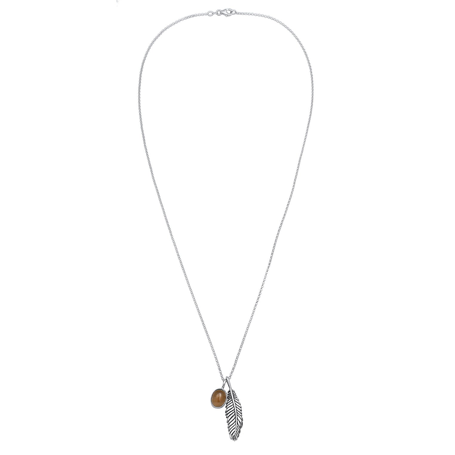 Kuzzoi Halskette Feder | Quarz (Braun) Hotsell