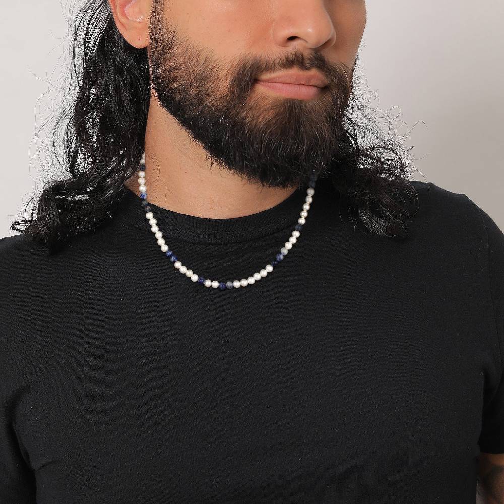Kuzzoi Halskette Beads | Achat, Muschelkernperlen Kostenloser Versand