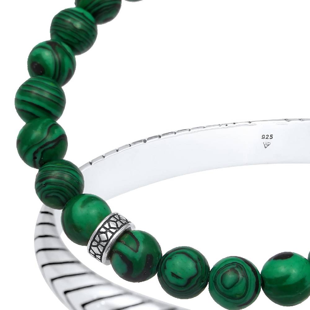 Kuzzoi Armbandset Armreif | Malachit (synth.) Cyber Monday