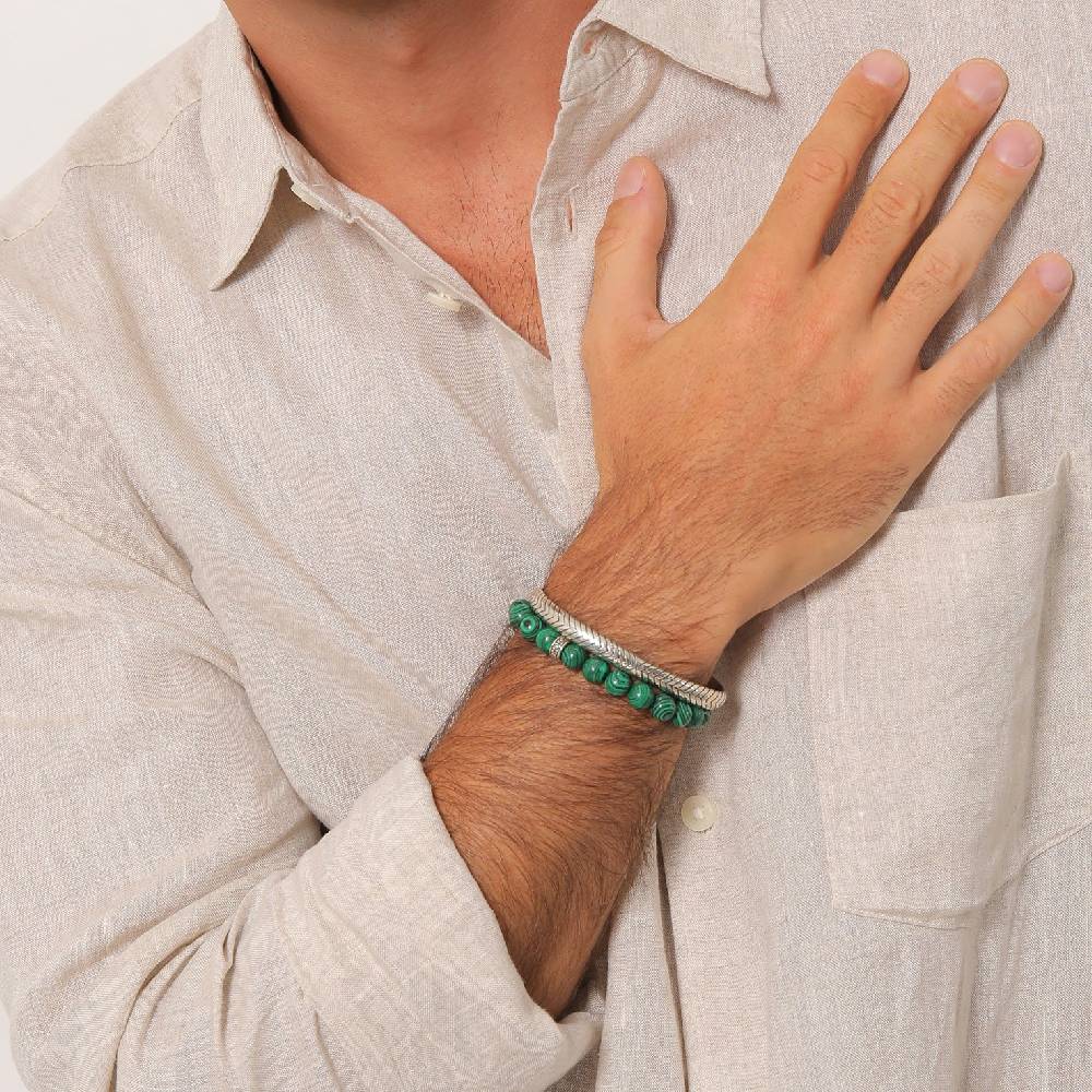 Kuzzoi Armbandset Armreif | Malachit (synth.) Cyber Monday
