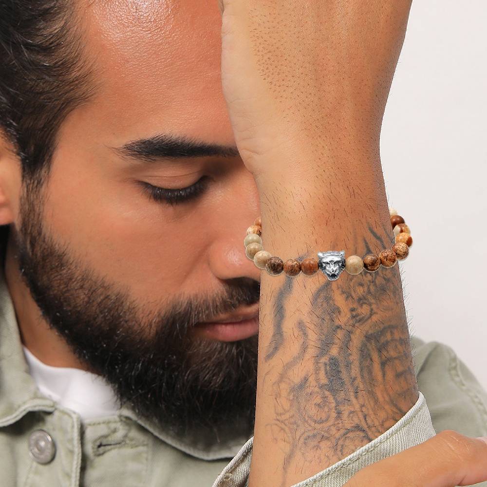 Kuzzoi Armband Tigerkopf | Achat (Braun) Letzte 2 Tage