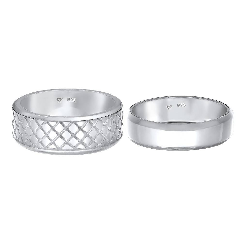 Kuzzoi Bandring 2er Set Struktur 50% Rabatt mit kostenlosem Versand