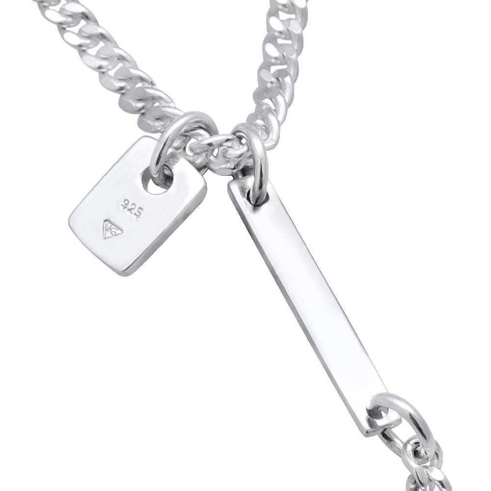 Kuzzoi Modische Y-Kette mit Barren 925 Silber Outlet