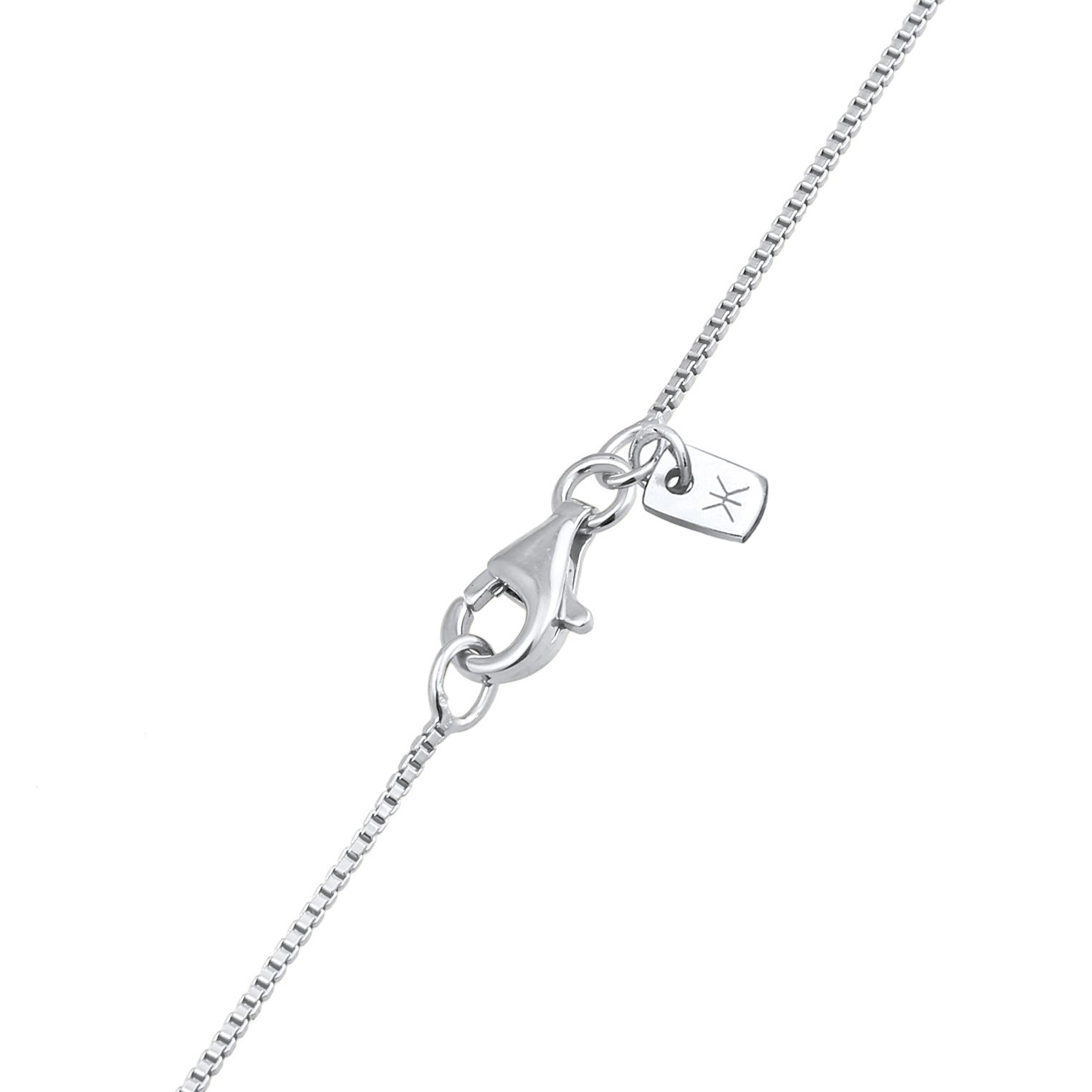 Kuzzoi Halskette Anhänger Rechteck | Topas (Weiß) Blitzangebot