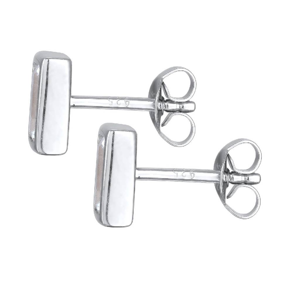 Kuzzoi Ohrstecker Rechteck | Topas (Weiß) Tägliche Deals