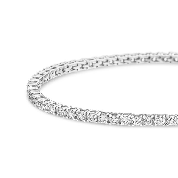 Leaf Jewelry Tennisarmband mit Diamanten, Weißgold, 3.42ct, 17.0cm Bestseller