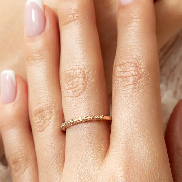 Leaf Jewelry Ring DAZZLE mit Diamanten, 14K Weißgold Tägliche Deals