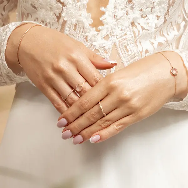 Leaf Jewelry Ring DAZZLE mit Diamanten, 14K Weißgold Tägliche Deals