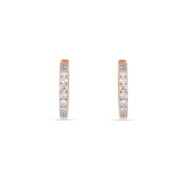 Leaf Jewelry Creole mit Diamanten, 18K Rosegold Wochenangebot