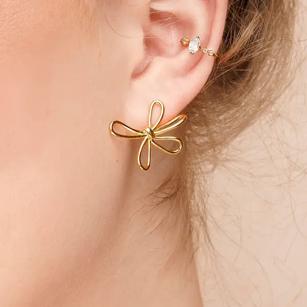 Leaf Jewelry Ohrstecker Blossom, groß, 925 Sterlingsilber Meist gekauft