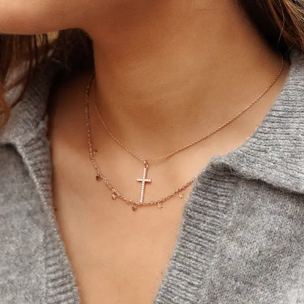 Leaf Jewelry Halskette Labradorit Stars, 18 K Gelbgold vergoldet Online Shopping