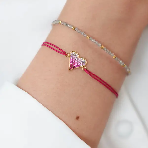 Leaf Jewelry Armkette Serenity, Rubin, 925 Sterlingsilber Blitzangebot