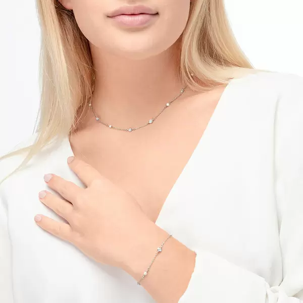 Leaf Jewelry Armkette Pure mit Süßwasserzuchtperlen, 925 Sterlingsilber VIP-Rabatte