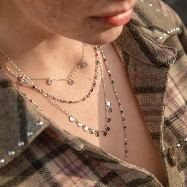 Leaf Jewelry Halskette Platelet, kurz, 18 K Roségold vergoldet Super Sparpreis