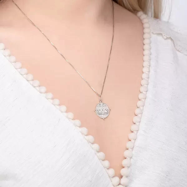 Leaf Jewelry Halskette Lucky Coin, 60cm, 925 Sterlingsilber Neueste Stile
