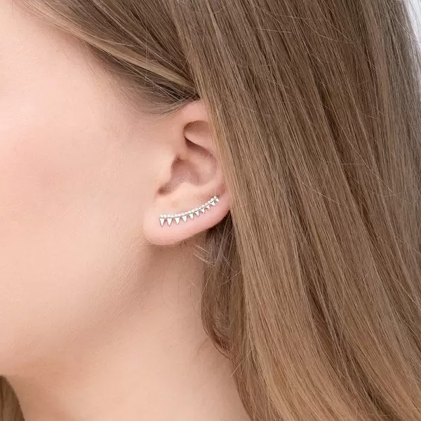 Leaf Jewelry Earclimber Memory II, 925 Sterlingsilber Letzter Tag