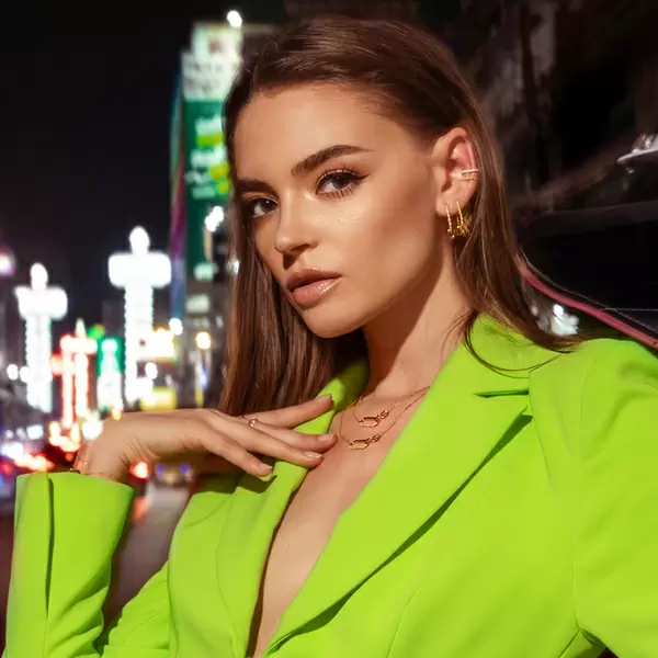 Leaf Jewelry Silber Earcuff, Gelbgold, Neon Twist Rabatte dieses Monats