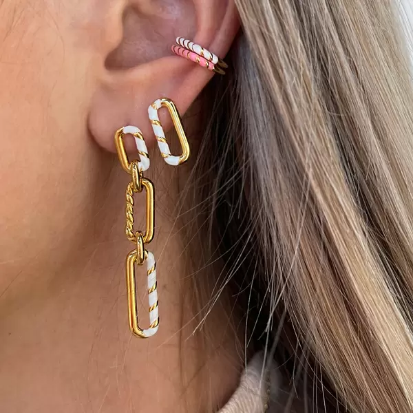 Leaf Jewelry Silber Earcuff, Gelbgold, Neon Twist Rabatte dieses Monats