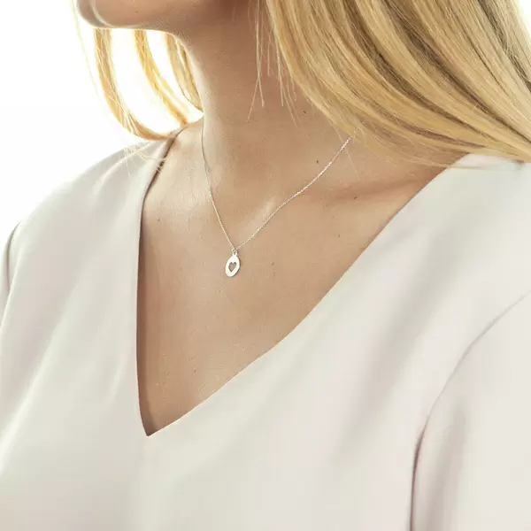 Leaf Jewelry Halskette Heart, 14 K Weißgold Fabrikpreis