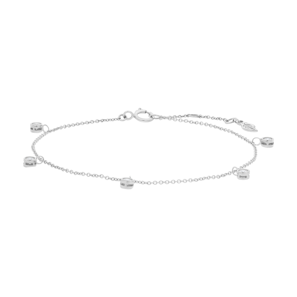 Leaf Jewelry Armkette "my first diamond" Charms, 14 K Weißgold Günstig kaufen