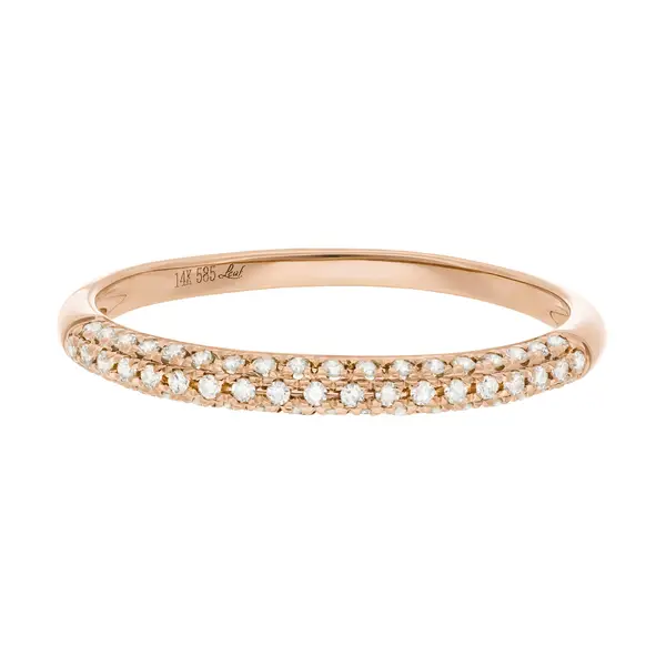Leaf Jewelry Ring DAZZLE mit Diamanten, 14K Rosegold Weihnachtsangebot
