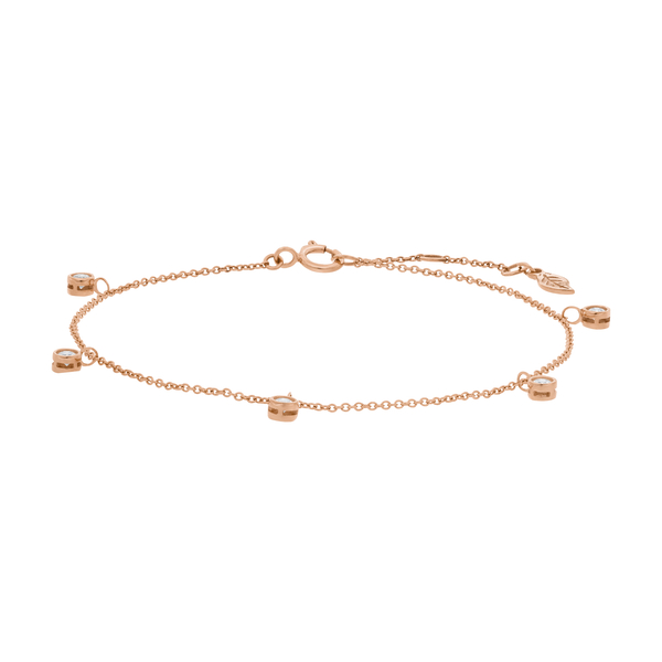 Leaf Jewelry Armkette "my first diamond" Charms, 14 K Rosegold Zeitlich begrenztes Angebot