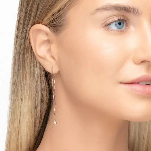 Leaf Jewelry Ohrringe "my first diamond", ball chain, 14 K Rosegold Blitzangebot