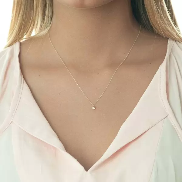 Leaf Jewelry Halskette Cabochon, Mondstein, 14 K Gelbgold JETZT KAUFEN